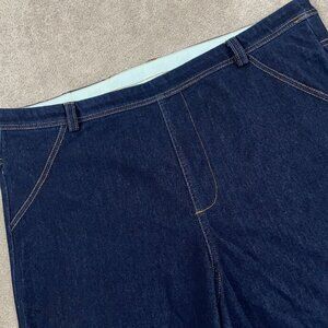 Yitty Jegging Jeans Sz 2X Dark Wash High Waisted Pull On Smoothing Stretch EUC